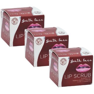                       Youth Face Smooth & Brighten Lip Scrub - Pack Of 3 (15g)                                              