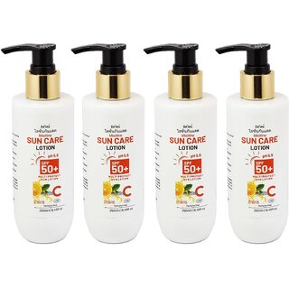                       Mistline Sun Care SPF 50+ Vitamin C Lotion - 250ml (Pack Of 4)                                              