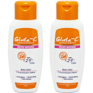                       Gluta C Intense Whitening SPF-25 Body Lotion - 150ml (Pack Of 2)                                              
