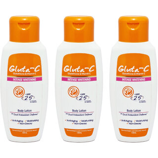                       Gluta C Intense Whitening SPF-25 Body Lotion - 150ml (Pack Of 3)                                              