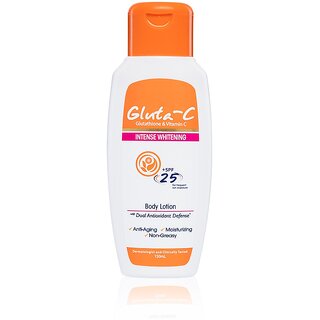                       Gluta C & Vitamin C Intense Whitening SPF 25 Body Lotion - 150ml                                              