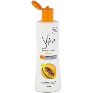                       Silka Skin Whitening Papaya Lotion SPF6 200ml                                              