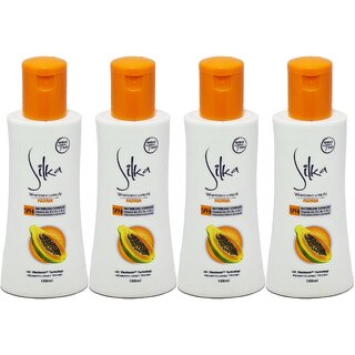 Silka Papaya Whitening lotion - 100ml (Pack Of 4) Silka Papaya Whitening lotion - 100ml (Pack Of 4)