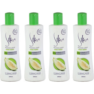 Silka Green Papaya Whitening lotion - 200ml (Pack Of 4) Silka Green Papaya Whitening lotion - 200ml (Pack Of 4)