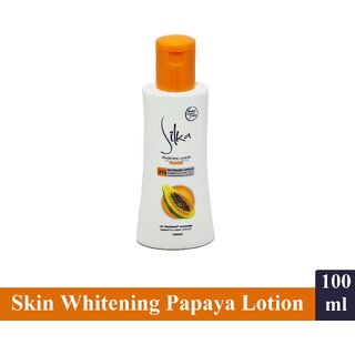                       Silka Papaya Skin Whitening Body lotion - Pack Of 1 (100ml)                                              