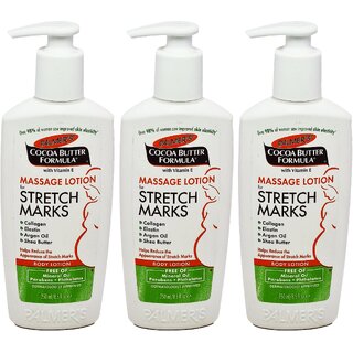                       Palmers Stretch Marks Massage Body Lotion - 250ml (Pack Of 3)                                              