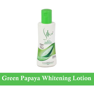                       Silka Green Papaya Whitening Lotion SPF10 - 100ml                                              