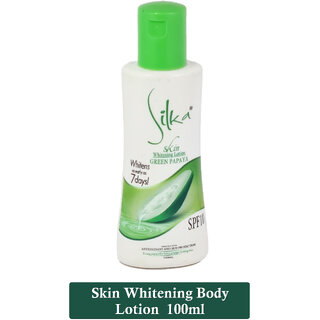 Silka Green Papaya Skin Whitening Body lotion - Pack Of 1 (100ml) Silka Green Papaya Skin Whitening Body lotion - Pack Of 1 (100ml)