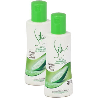 Silka Green Papaya Skin Whitening Body lotion - Pack Of 2 (100ml) Silka Green Papaya Skin Whitening Body lotion - Pack Of 2 (100ml)