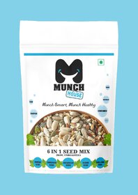 6 in 1 Seed Mix | Raw Unroasted Seed Mix | 200 gm |Healthy snacks | Weight loss | High Protein | Gluten free |Superfood | Vegan | Ready to eat