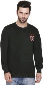 NYC CLUB Men Round Neck Black Sweatshirt