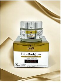 Lio Cosmeds LC RadGlow Cream | Kojic Acid | Arbutin | Vitamin - C & E | Hyaluronic Acid | Niacinamide | Radiant Glow | Skin Brightening | Anti-Ageing | 50 gm