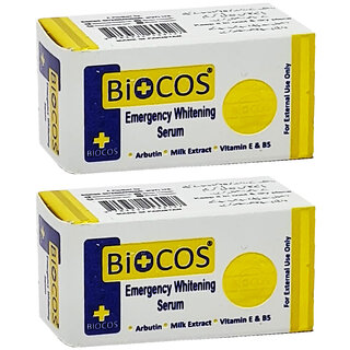                       Biocos Emergency Whitening Serum - 4ml (Pack Of 2)                                              