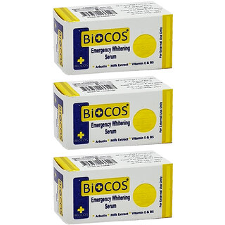                       Biocos Emergency Whitening Serum - 4ml (Pack Of 3)                                              
