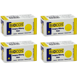                       Biocos Emergency Whitening Serum - 4ml (Pack Of 4)                                              