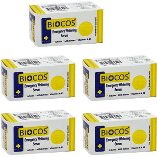                       Biocos Emergency Whitening Serum - 4ml (Pack Of 5)                                              
