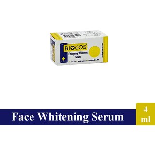                       Biocos Emergency Face Whitening Serum - Pack Of 1 (4ml)                                              
