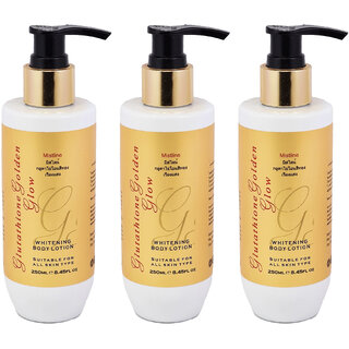 Mistline Golden Glow Body Lotion - 250ml (Pack Of 3) Mistline Golden Glow Body Lotion - 250ml (Pack Of 3)
