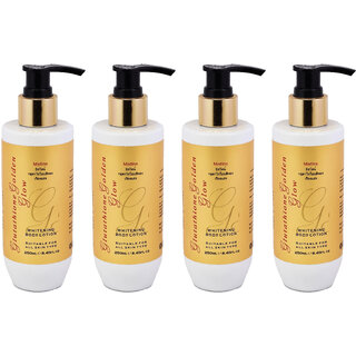                       Mistline Golden Glow Body Lotion - 250ml (Pack Of 4)                                              