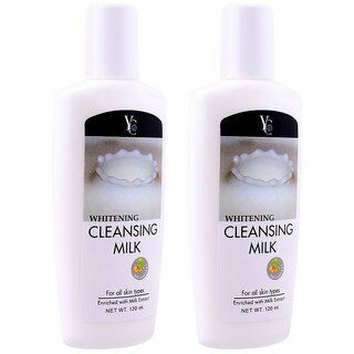 YC Milk Cleansing And Whitening Lotion - Pack Of 2 (120ml) YC Milk Cleansing And Whitening Lotion - Pack Of 2 (120ml)