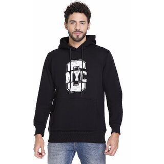                       NYC CLUB Men Hooded Black Sweatshirt                                              