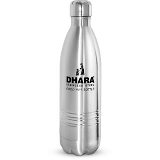                       Dhara Stainless Steel 24 Plus Double Wall Thermosteel Flask Water Bottle 500 ml                                              