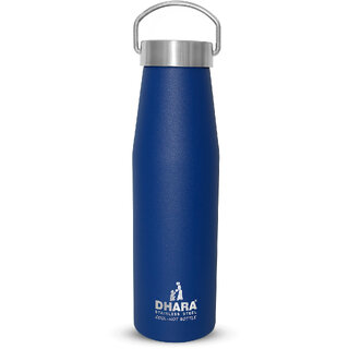                       Dhara Stainless Steel Yes 24 Plus Vacuum Insulated Thermosteel Bottle 500ml Blue                                              