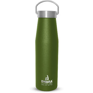                       Dhara Stainless Steel Yes 24 Plus Vacuum Insulated Thermosteel Bottle 500ml Green                                              