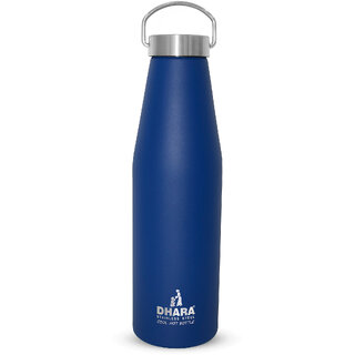                       Dhara Stainless Steel Yes 24 Plus Vacuum Insulated Thermosteel Bottle 750ml Blue                                              