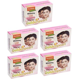 Golden Pearl Whitening For Dry Skin Soap - 100g (Pack Of 5) Golden Pearl Whitening For Dry Skin Soap - 100g (Pack Of 5)