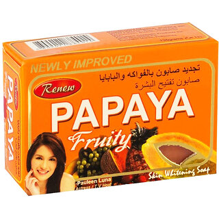 Renew Papaya Herbal Fruity Soap - 135g Renew Papaya Herbal Fruity Soap - 135g