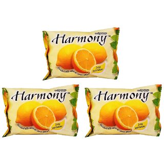                       Harmony Fruity Lemon Soap - 75gm (Pack Of 3)                                              
