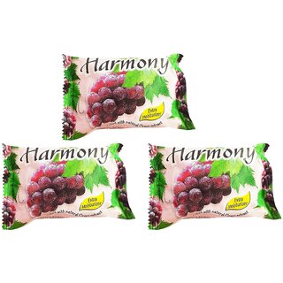                       Harmony Fruity Grape Soap - 75gm (Pack Of 3)                                              