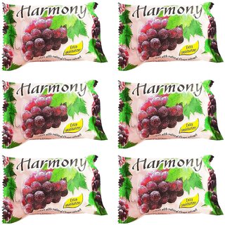                       Harmony Fruity Grape Soap - 75gm (Pack Of 6)                                              