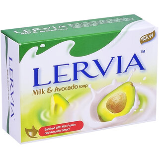                      Lervia Milk & Avocado Soap - 90g                                              