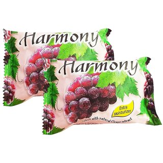                       Harmony Fruity Grape Face & Body Soap - Pack Of 2 (75g)                                              
