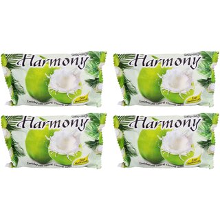                       Harmony Fruity Coconut Water Soap - 75gm (Pack Of 4)                                              