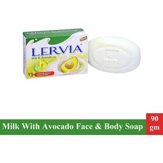                      Milk & Avocado Lervia Soap 90gm                                              