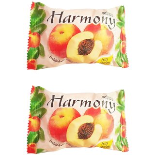                       Harmony Fruity Peach Soap - 75gm (Pack Of 2)                                              