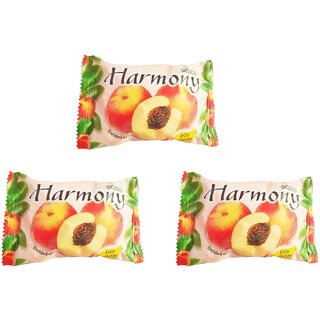                       Harmony Fruity Peach Soap - 75gm (Pack Of 3)                                              