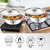 Dhara Stainless Steel Gas and Induction Compatible Triply Kadhai with Lid 2 Liter, 22 cm Dia, 2.5mm Thickness