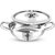 Dhara Stainless Steel Gas and Induction Compatible Triply Kadhai with Lid 2.5 Liter, 24 cm Dia, 2.5mm Thickness