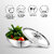 Dhara Stainless Steel Gas and Induction Compatible Triply Tasla with Lid 1 Liter, 18 cm Dia, 2.5mm Thickness