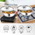 Dhara Stainless Steel Gas and Induction Compatible Triply Tasla with Lid 1 Liter, 18 cm Dia, 2.5mm Thickness