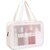Signatize Travel Toiletry Bag for Women Men, Translucent Waterproof Makeup Cosmetic Travel Organizer Bag SZ-9126-White