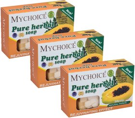 MyChoice Pure Herbal For Face & Body Soap - Pack Of 3 (100g)