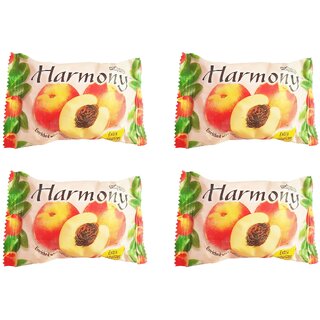                       Harmony Fruity Peach Soap - 75gm (Pack Of 4)                                              