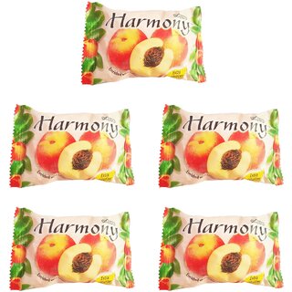                       Harmony Fruity Peach Soap - 75gm (Pack Of 5)                                              