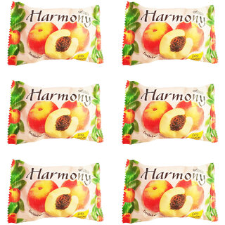                       Harmony Fruity Peach Soap - 75gm (Pack Of 6)                                              