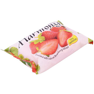                       Harmony Fruity Enriched Strawberry Extract Soap - 75gm                                              
